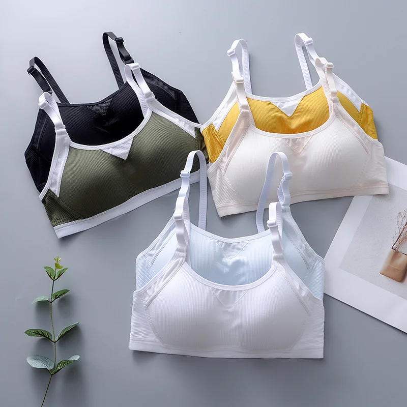 New Girls Training Bras Wireless Cotton Underwear For Teenage Girls Young Student Training Bras Solid Age For 12-18Years
New Girls Training Bras Wireless Cotton Underwear For Teenage Girls Young Student Training Bras Solid Age For 12-18Years