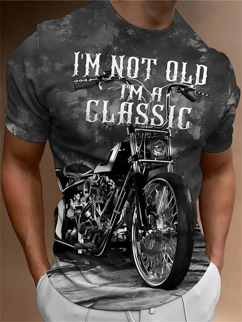 Motorcycle T-shirt Men 3D Car Print Short Sleeve Vintage Tops Street Ride Biker T Shirt For Mens T Shirt Oversized Tee Shirt Man
Motorcycle T-shirt Men 3D Car Print Short Sleeve Vintage Tops Street Ride Biker T Shirt For Mens T Shirt Oversized Tee Shirt Man
