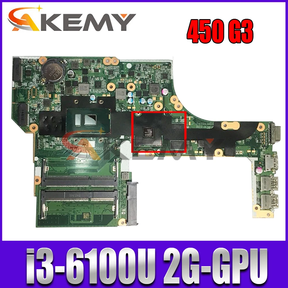 DAX63CMB6C0 DAX63CMB6D1 For HP 450 G3 470 G3 Laptop Motherboard With I3 6100U 2G-GPU 100% Fully Tested 855561-601 856180-001/501
DAX63CMB6C0 DAX63CMB6D1 For HP 450 G3 470 G3 Laptop Motherboard With I3 6100U 2G-GPU 100% Fully Tested 855561-601 856180-001/501