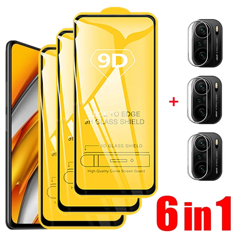 6-in-1 Protective Glass for Xiaomi Poco F3 X3 Pro F4 X4 GT M3 M4 Screen Protector for Redmi Note 10 9 11 Pro 11S 9S 8T Lens Film
6-in-1 Protective Glass for Xiaomi Poco F3 X3 Pro F4 X4 GT M3 M4 Screen Protector for Redmi Note 10 9 11 Pro 11S 9S 8T Lens Film