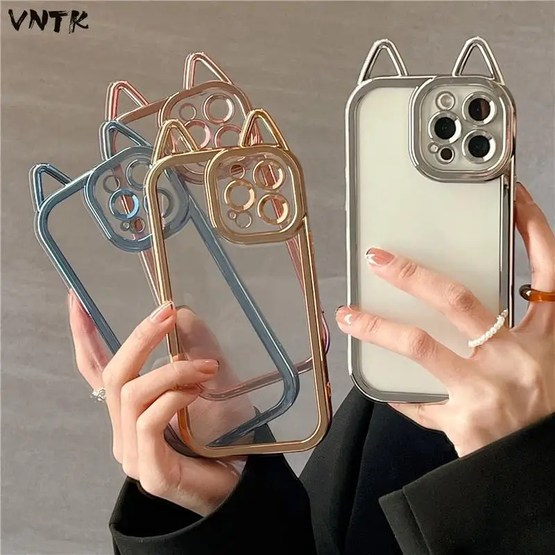 Cute Clear Animal Elements Electroplated Cat Ear Shape Girl Soft Case For Iphone 11 12 13 Pro Max Xr X Xs Anti-drop Solid Fundas
Cute Clear Animal Elements Electroplated Cat Ear Shape Girl Soft Case For Iphone 11 12 13 Pro Max Xr X Xs Anti-drop Solid Fundas