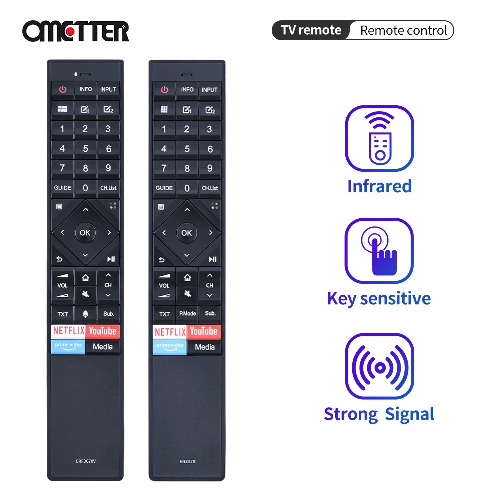 For Hisense Remote Control TV Smart 4K without On Voice ERF3C70V EN3A70 H55O8BUK H5508BUK
For Hisense Remote Control TV Smart 4K without On Voice ERF3C70V EN3A70 H55O8BUK H5508BUK