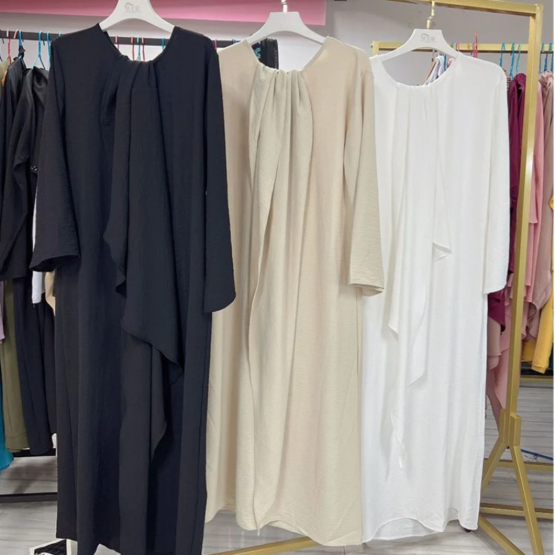 

Ramadan Muslim Tunic Dress abayas for Women Abaya Dubai Turkey Islam Clothing Kaftan Robe Longue Femme Musulmane Djellaba