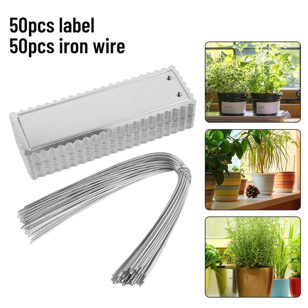 50Pcs Aluminum Plant Labels Double Sided Metal Labels DIY Handmade Plants Trees Flowers Tags Outdoor Decoration Accessories
50Pcs Aluminum Plant Labels Double Sided Metal Labels DIY Handmade Plants Trees Flowers Tags Outdoor Decoration Accessories