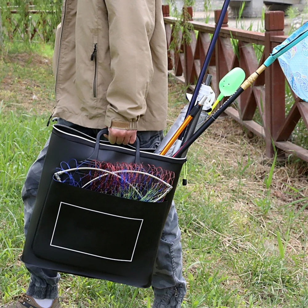1Pcs Portable EVA Fishing Bag Fishing Cage Bag Waterproof Live Fish Storage Case Outdoor Folding Pouch Fishing Gear Bag
1Pcs Portable EVA Fishing Bag Fishing Cage Bag Waterproof Live Fish Storage Case Outdoor Folding Pouch Fishing Gear Bag