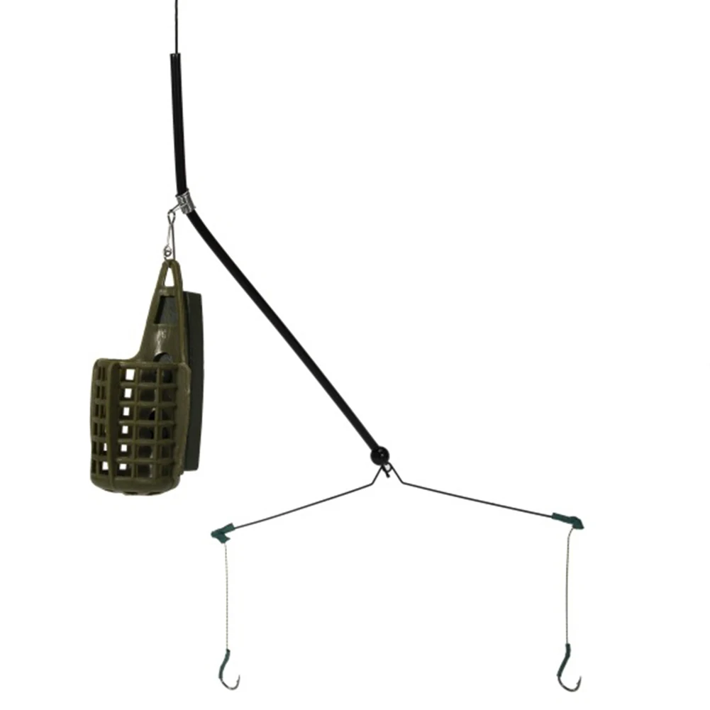 Durable Baits Cage High Carbon Steel Hook Rig Set Lead Sinker Smooth Terminal Baits Cage Black/Green Excellent
Durable Baits Cage High Carbon Steel Hook Rig Set Lead Sinker Smooth Terminal Baits Cage Black/Green Excellent
