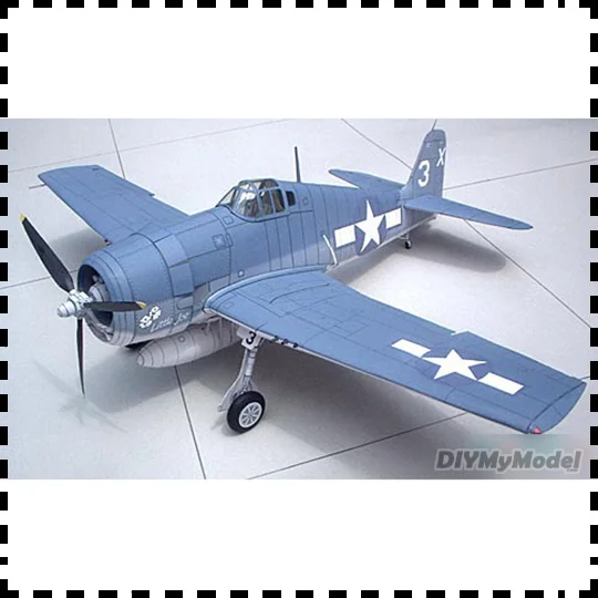 

DIYMyModeI1:32 Scale US F6F-5N Hellcat Fighter DIY Handcraft PAPER MODEL KIT Puzzles Handmade Toy DIY