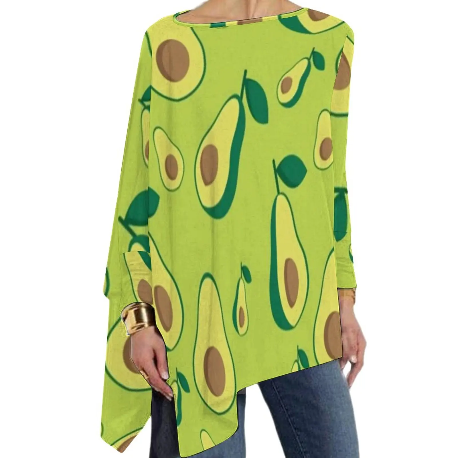 Avocado Love T Shirts Green Fruit Print Elegant T Shirt Womens Long Sleeve O Neck Streetwear Tshirt Oversized Custom Tees
Avocado Love T Shirts Green Fruit Print Elegant T Shirt Womens Long Sleeve O Neck Streetwear Tshirt Oversized Custom Tees