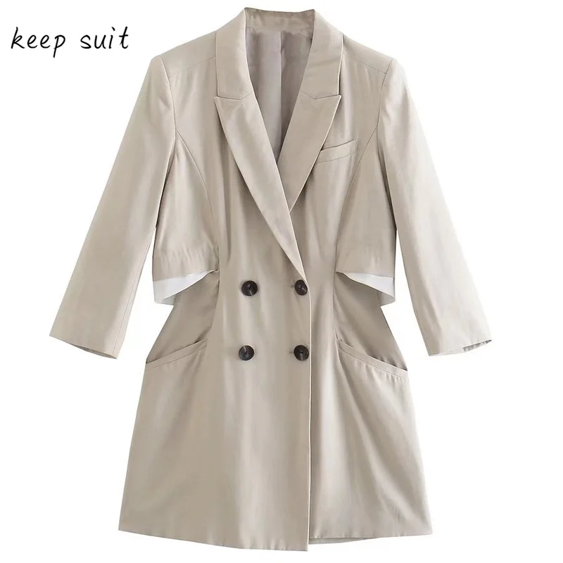 Autumn Women's Fashion Lapel Stitching Suit Jacket Style Sexy Hollow Dress Short Skirt Women Party Dresses Women Evening 2022
Autumn Women's Fashion Lapel Stitching Suit Jacket Style Sexy Hollow Dress Short Skirt Women Party Dresses Women Evening 2022