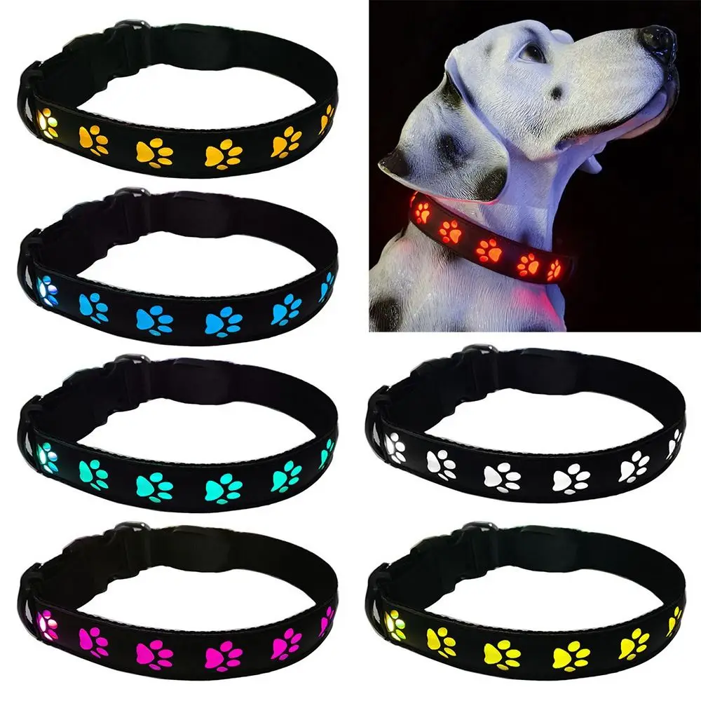 

Ошейник для собак с зарядкой от USB светильник, светящийся мигающий яркий нейлоновый светоотражающий светодиодный ошейник для собак, ночная безопасность для кошек и щенков