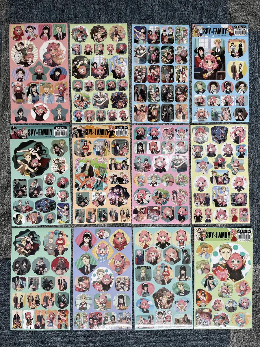 Anime SPY FAMILY Twilight Yor Briar Forger Anya Stickers Toy DIY Self Adhesive Paper Sticker 240 pcs Total
Anime SPY FAMILY Twilight Yor Briar Forger Anya Stickers Toy DIY Self Adhesive Paper Sticker 240 pcs Total