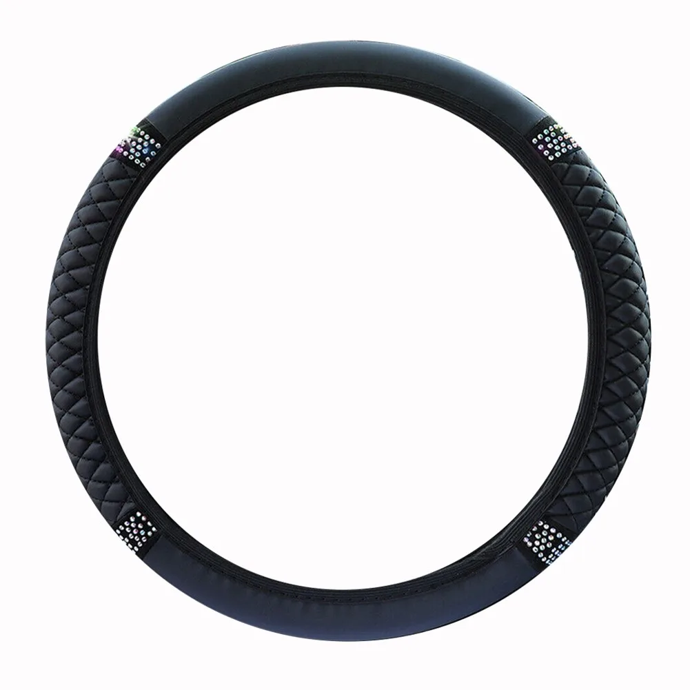 1 PCS BlackColorful PU Leather Diamond Car Steering Wheel Cover Protector 15 Inch/38 Cm Accessory Leather Without Inner Ring
1 PCS BlackColorful PU Leather Diamond Car Steering Wheel Cover Protector 15 Inch/38 Cm Accessory Leather Without Inner Ring