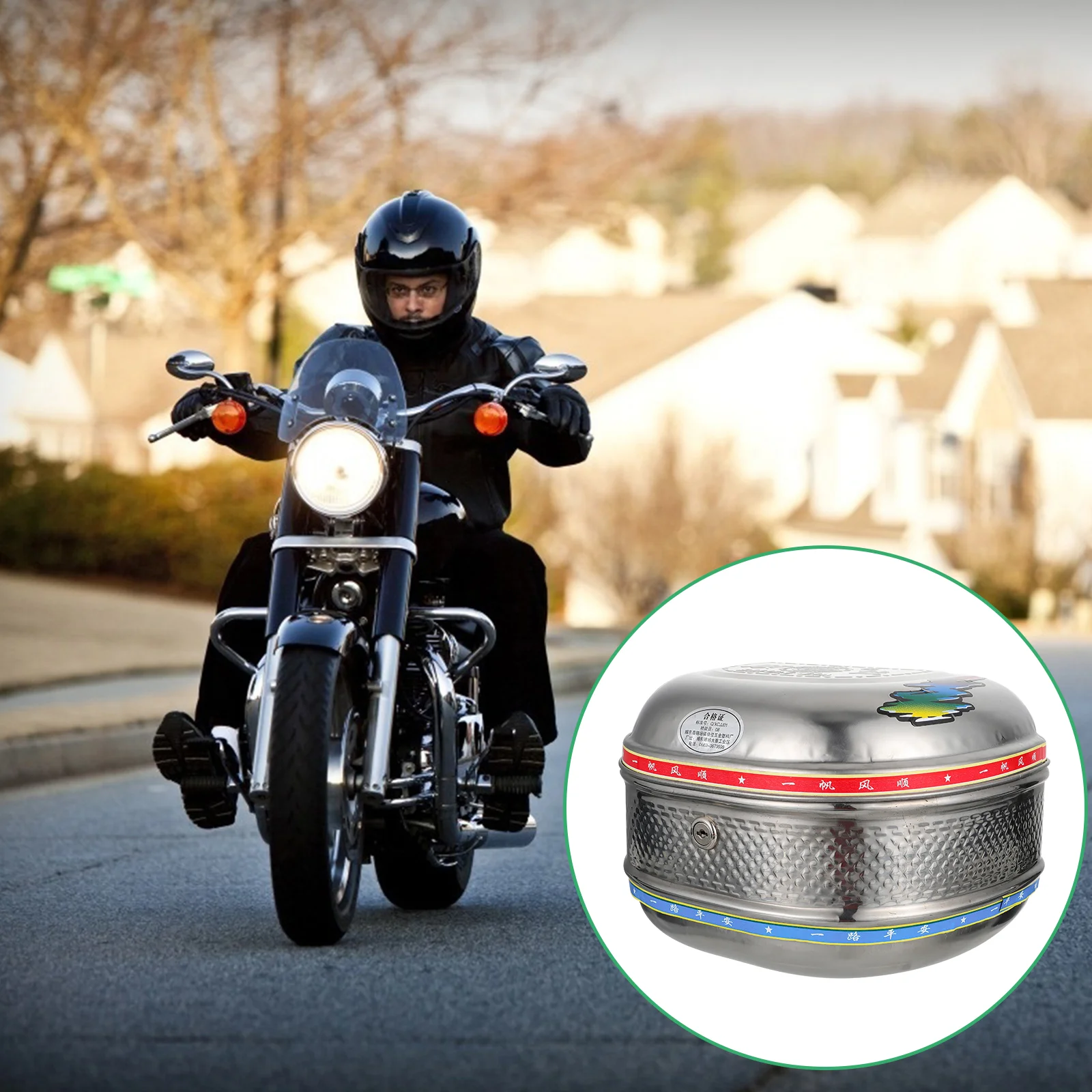 1pc Stainless Steel Motorcycle Trunk Motor Rear Bag Motorcycle Tail Bag 
1pc Stainless Steel Motorcycle Trunk Motor Rear Bag Motorcycle Tail Bag