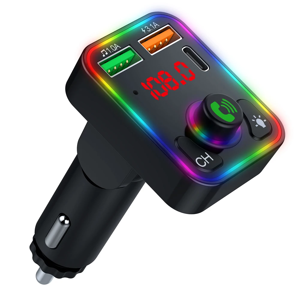 Wireless Car MP3 Player FM Transmitter with Bluetooth Connectivity 2 USB Charger Ports and Hands Free Call Support
Wireless Car MP3 Player FM Transmitter with Bluetooth Connectivity 2 USB Charger Ports and Hands Free Call Support