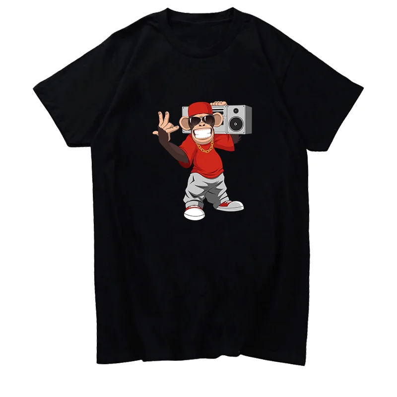 Throwback 80s Hiphop Boombox Chimp Cartoon graphic t shirts short sleeve t-shirts Harajuku Streetwear Summer Men's clothing
Throwback 80s Hiphop Boombox Chimp Cartoon graphic t shirts short sleeve t-shirts Harajuku Streetwear Summer Men's clothing
