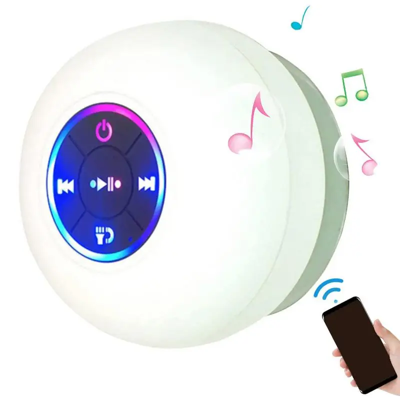 Mini Waterproof Speaker For Shower Water Proof Speaker With Colorful Lights 5.0 Wireless Tech Speaking Supplies For Stable
Mini Waterproof Speaker For Shower Water Proof Speaker With Colorful Lights 5.0 Wireless Tech Speaking Supplies For Stable