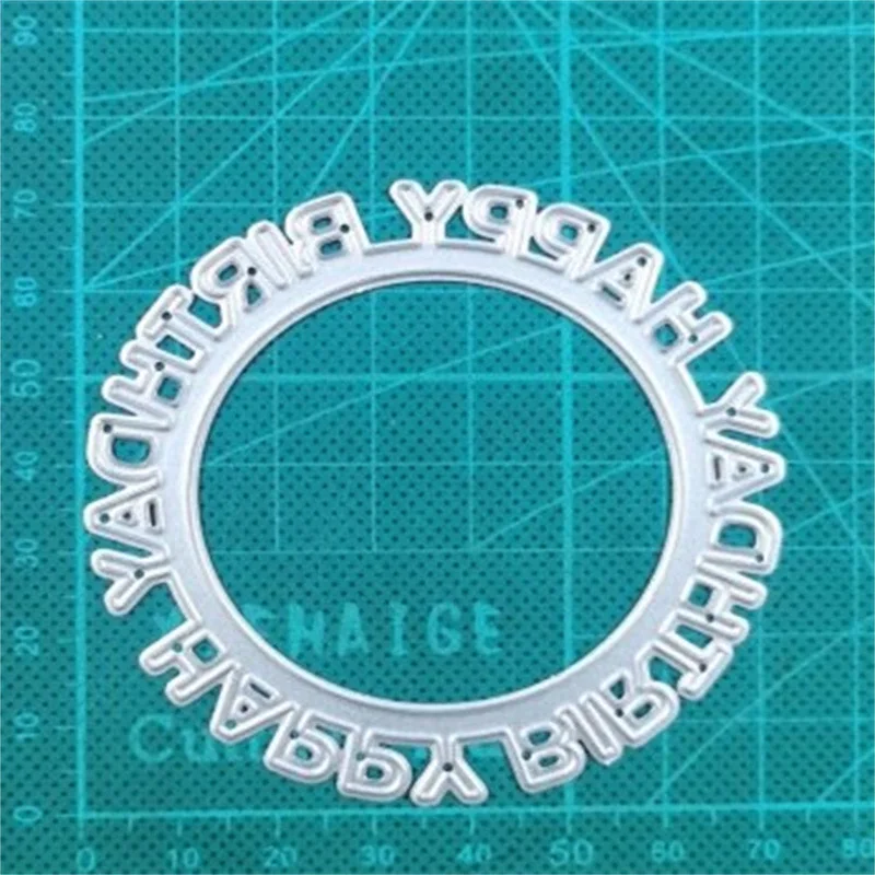 Circle Border Happy Birthday Letters New 2022 Metal Cutting Dies For DIY Scrapbooking And Card Making Decor Embossing Die Cut
Circle Border Happy Birthday Letters New 2022 Metal Cutting Dies For DIY Scrapbooking And Card Making Decor Embossing Die Cut