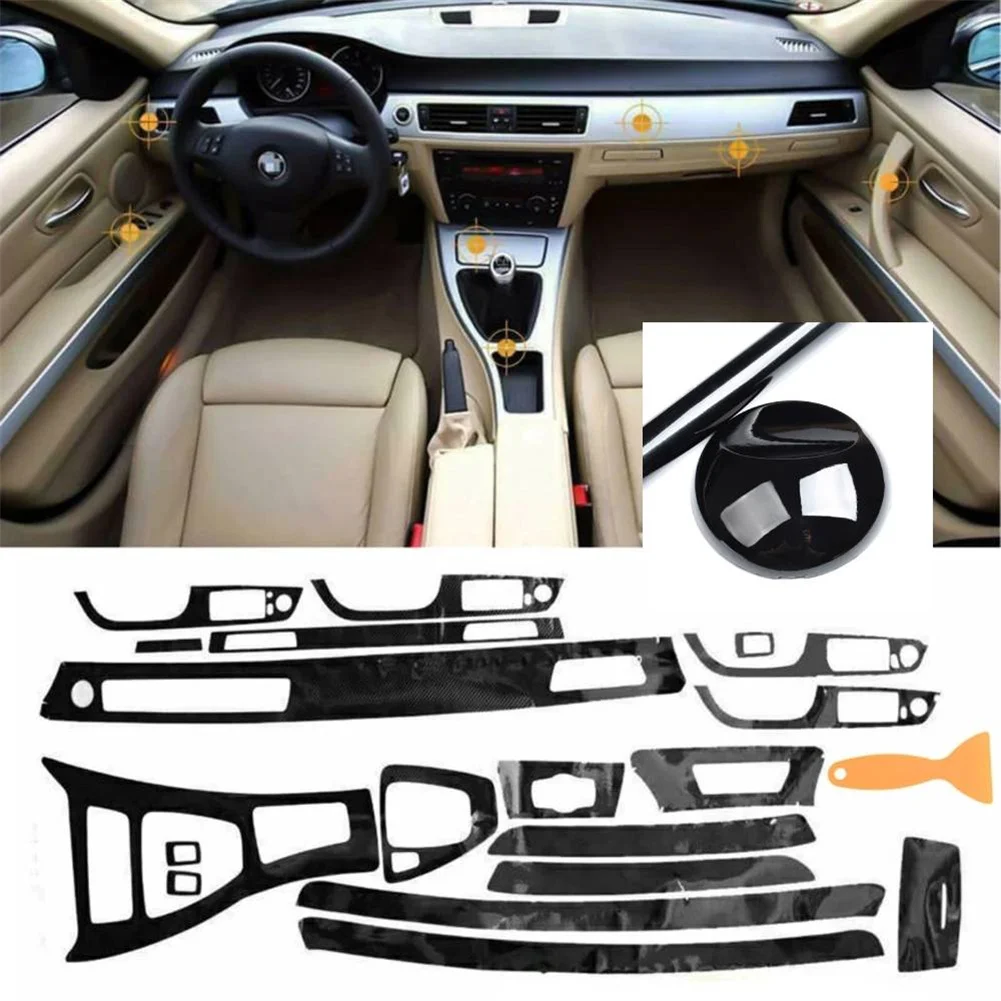 Left/right Dashboard Console Stickers Gloss Black Interior Glossy Wrap Trim Decal For BMW 3 Series (E90 E92 E93) 2005-2012
Left/right Dashboard Console Stickers Gloss Black Interior Glossy Wrap Trim Decal For BMW 3 Series (E90 E92 E93) 2005-2012