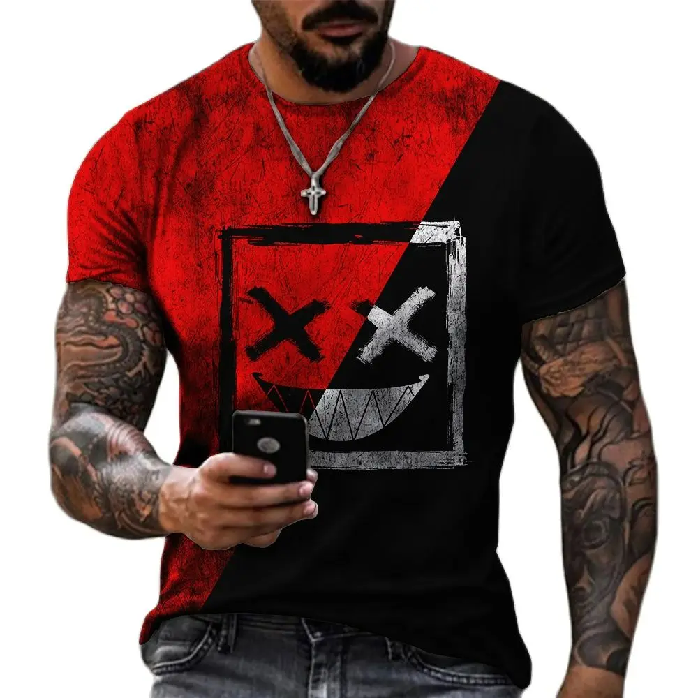 Summer Men's Short Sleeved Minimalist 3D Printed Round Neck Oversized Sports Casual Loose T-shirt With Quick Drying Material Top
Summer Men's Short Sleeved Minimalist 3D Printed Round Neck Oversized Sports Casual Loose T-shirt With Quick Drying Material Top