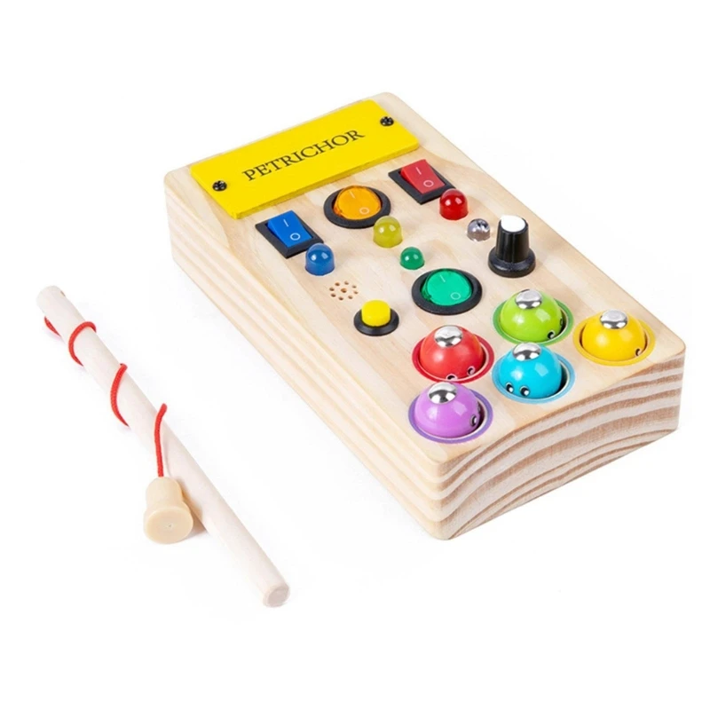 Montessori BusyBoard for Toddler Boys Girls Birthday Gift Sensory Toy with Light and Fishing Game for 2+ Years Old Kids
Montessori BusyBoard for Toddler Boys Girls Birthday Gift Sensory Toy with Light and Fishing Game for 2+ Years Old Kids