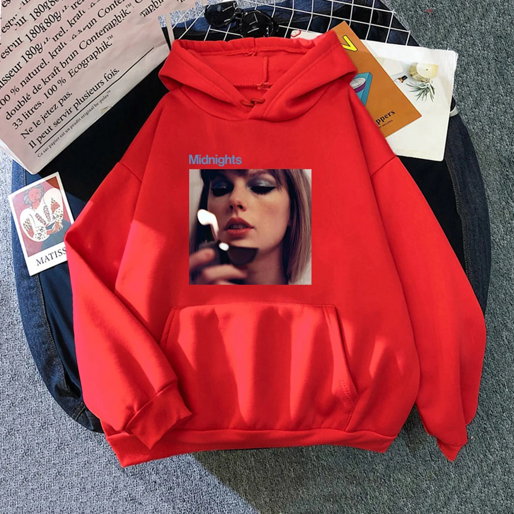 Taylor New Midnights Album Swift Hoodies Autumn Winter Men Women Keep Warm Hooded Fleece Sweatshirt Harajuku Aesthetic Pullover
Taylor New Midnights Album Swift Hoodies Autumn Winter Men Women Keep Warm Hooded Fleece Sweatshirt Harajuku Aesthetic Pullover