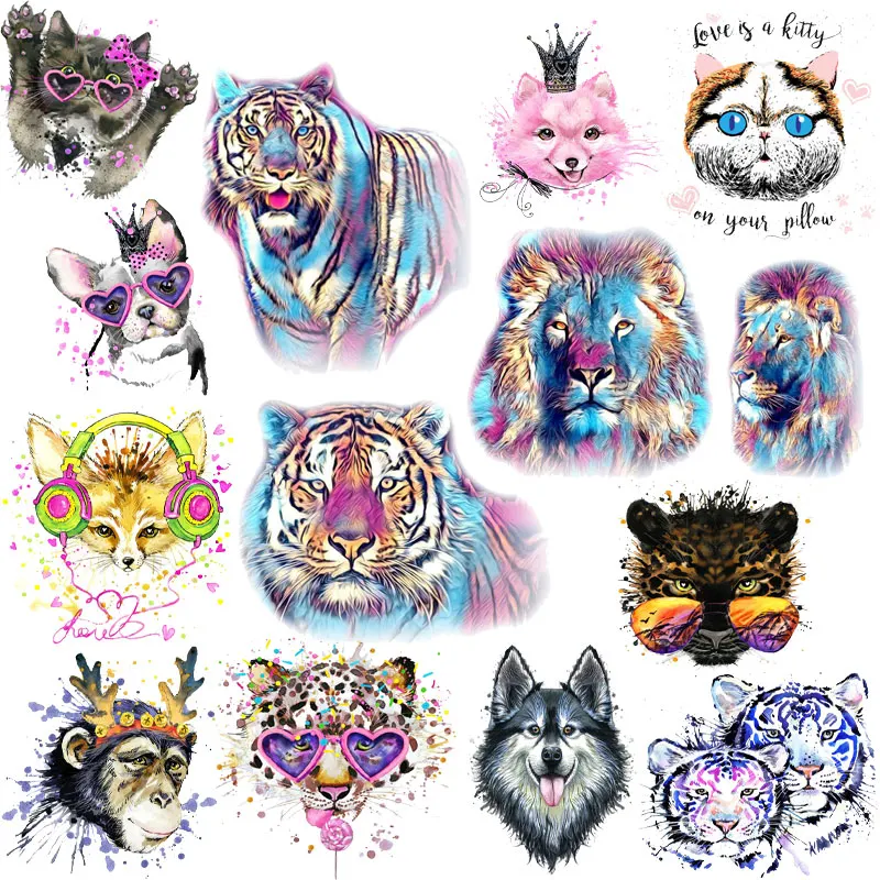 Tiger Lion Cat Dog Clothing Thermoadhesive Patches Iron on Patches Lace Applique Custom Patch Heat Transfer Stickers for T Shirt
Tiger Lion Cat Dog Clothing Thermoadhesive Patches Iron on Patches Lace Applique Custom Patch Heat Transfer Stickers for T Shirt