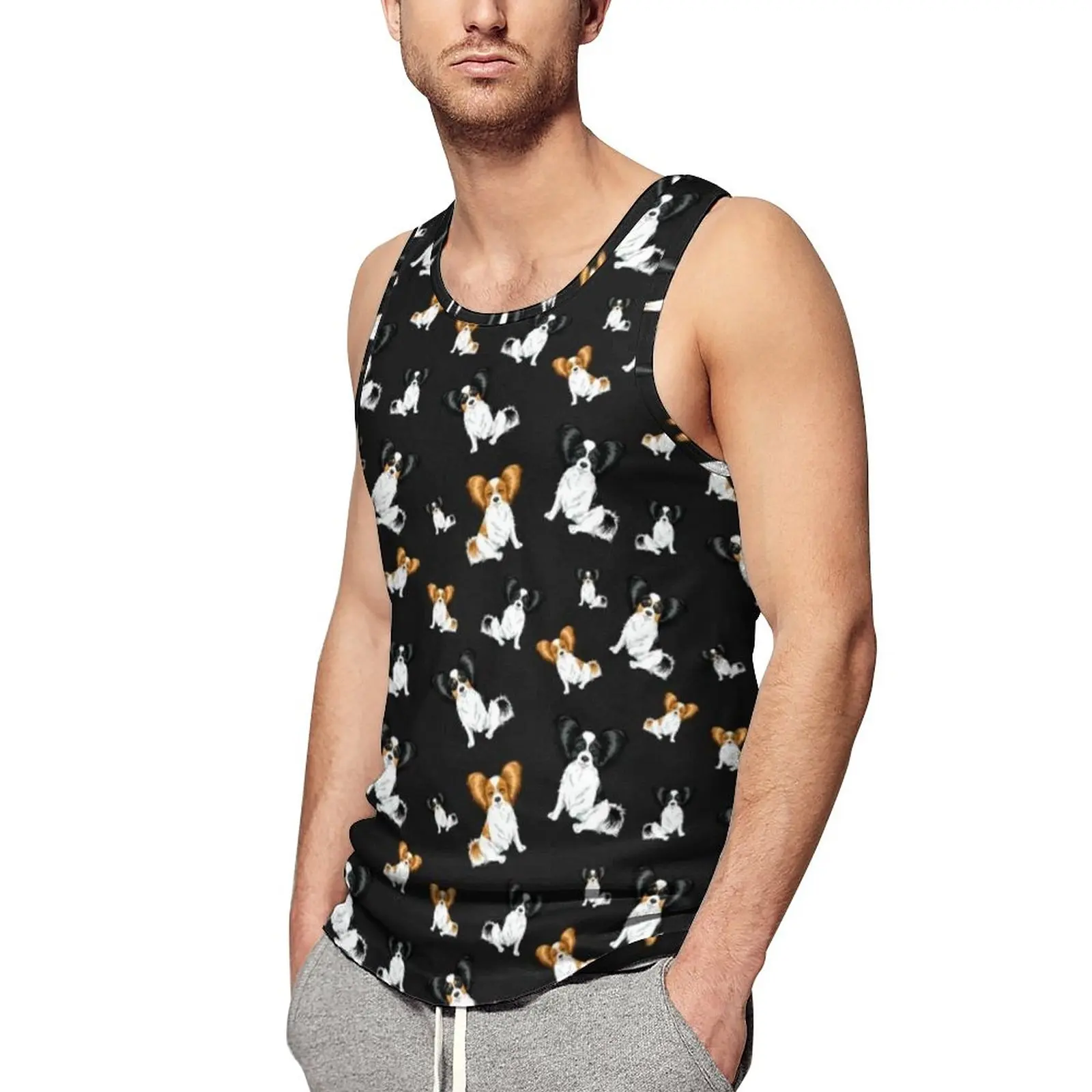 Papillon Dog Tank Top Mens Pet Lover Muscle Tops Summer Workout Design Sleeveless Vests Big Size 4XL 5XL
Papillon Dog Tank Top Mens Pet Lover Muscle Tops Summer Workout Design Sleeveless Vests Big Size 4XL 5XL