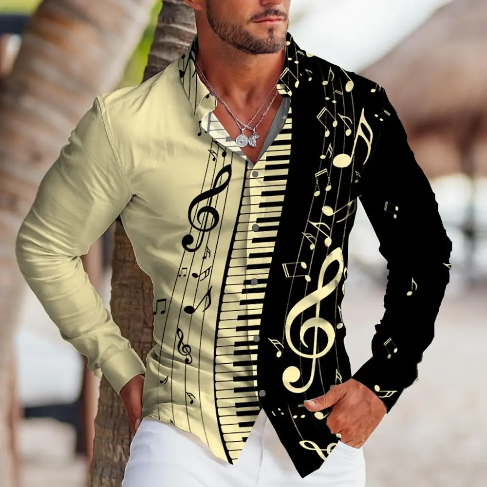 Men's Shirt Graphic Prints Pano Keys Turndown Outdoor Street Long Sleeve Button-Down Print Clothing Apparel Tropical Fashion
Men's Shirt Graphic Prints Pano Keys Turndown Outdoor Street Long Sleeve Button-Down Print Clothing Apparel Tropical Fashion