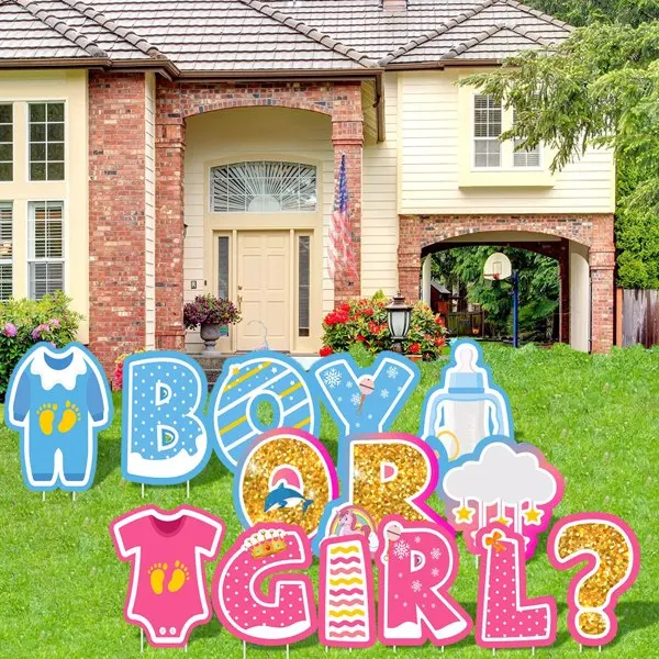 14Pcs Its A Boy Girl Shower Yard Sign with Stakes Gender Reveal Yard Sign for Boy Party Supplies Home Indoor
14Pcs Its A Boy Girl Shower Yard Sign with Stakes Gender Reveal Yard Sign for Boy Party Supplies Home Indoor