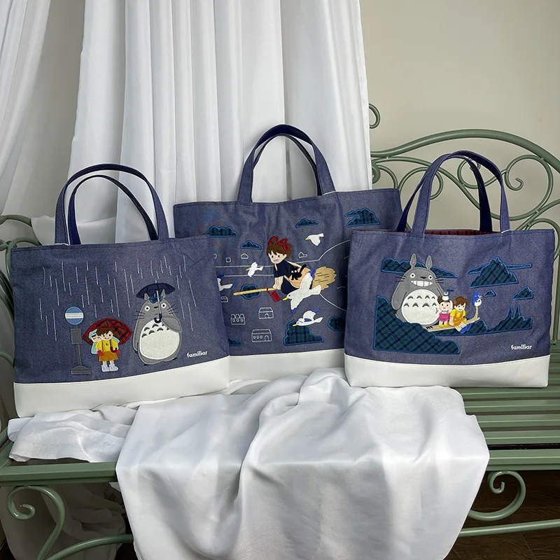 Kawaii Anime Cartoon Lesportsac Familiar Ladies Large Capacity Backpack Handbag Hand Embroidered Denim Tote Bag Toys for Girls
Kawaii Anime Cartoon Lesportsac Familiar Ladies Large Capacity Backpack Handbag Hand Embroidered Denim Tote Bag Toys for Girls