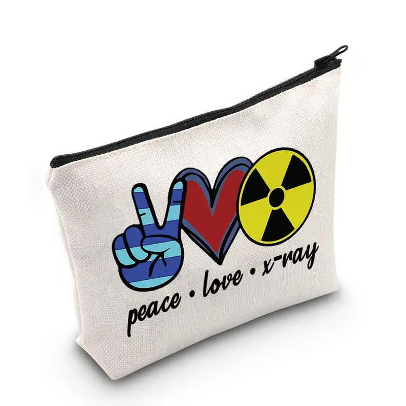 Technologist Cosmetic Make up Bag Xray Tech Gift Peace Love X-ray Makeup Zipper Pouch Bag For Women Girls
Technologist Cosmetic Make up Bag Xray Tech Gift Peace Love X-ray Makeup Zipper Pouch Bag For Women Girls