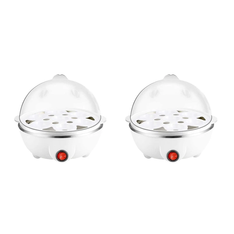 New 2X Electric Boiled Egg Cooker Boiler Maker Rapid Heating Stainless Steel Steamer Pan Cooking Tool,White EU Plug
New 2X Electric Boiled Egg Cooker Boiler Maker Rapid Heating Stainless Steel Steamer Pan Cooking Tool,White EU Plug