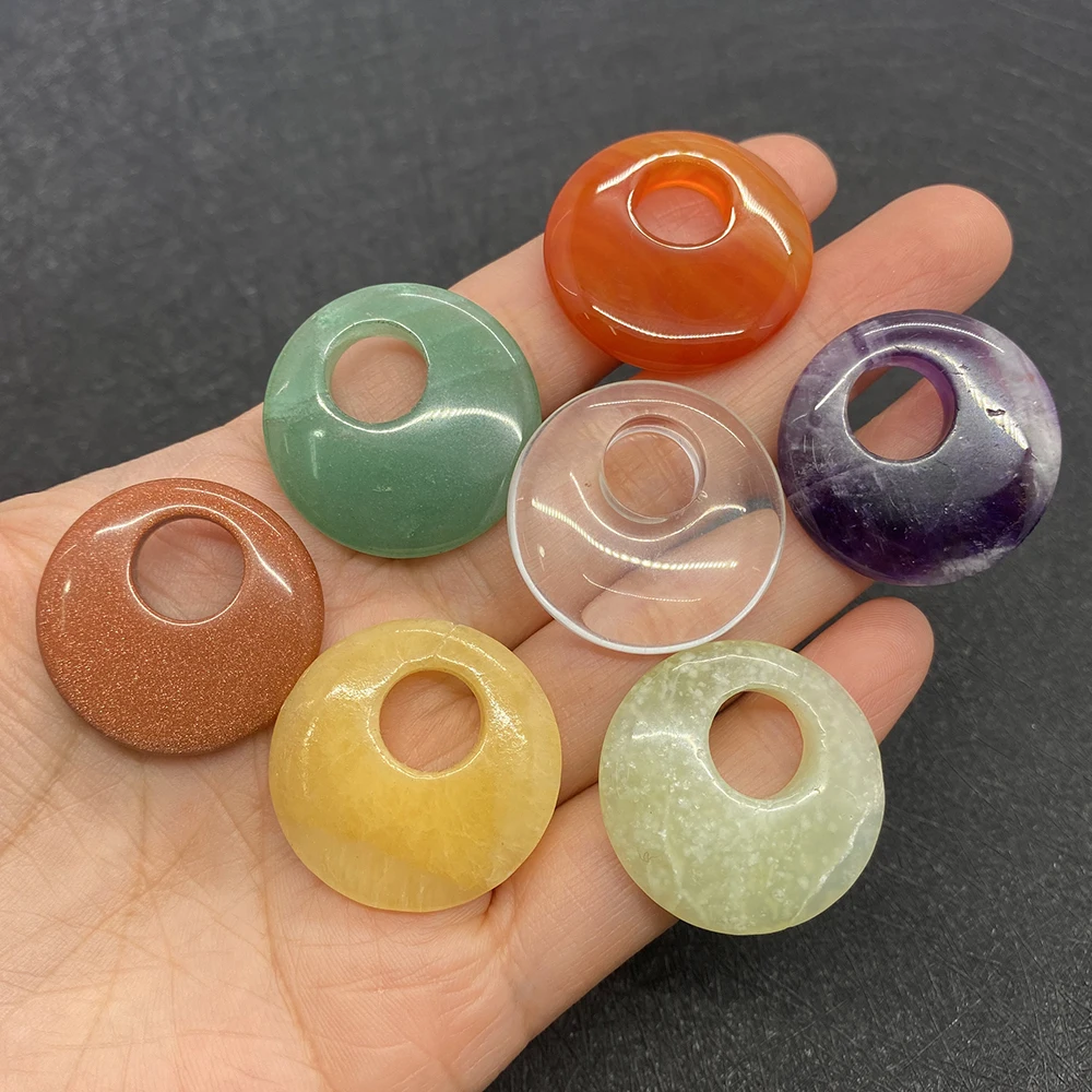 Natural Stone Fashion Men's and Women's Round Pendants 27mm Reiki Amethyst Chalcedony Amulet Necklace Earrings Accessories 2022
Natural Stone Fashion Men's and Women's Round Pendants 27mm Reiki Amethyst Chalcedony Amulet Necklace Earrings Accessories 2022