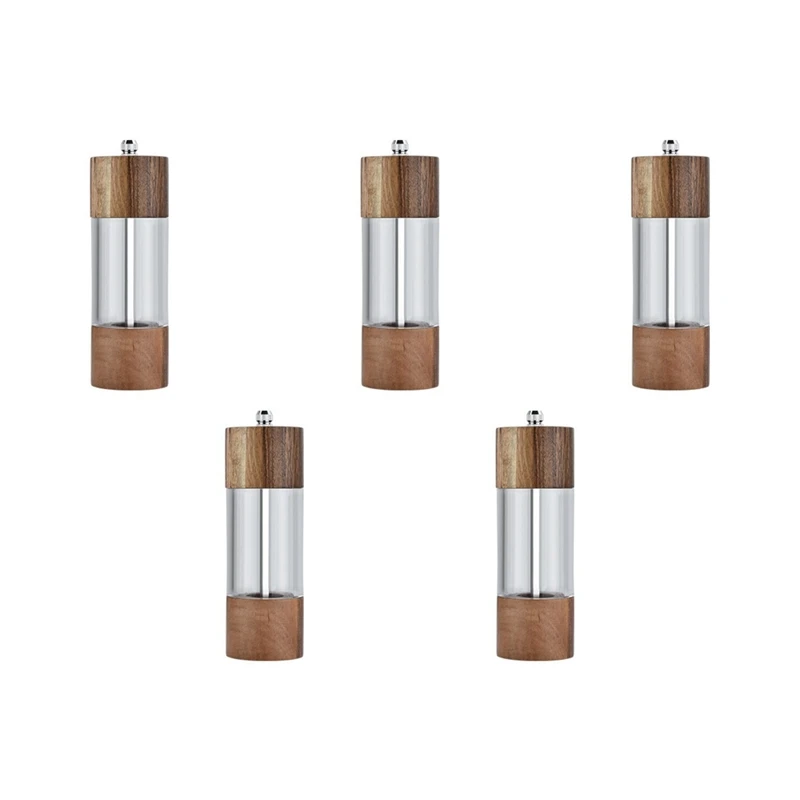 5X Pepper Grinder Transparent Pepper Mill Salt Grinding Ceramic Core Multipurpose Seasoning Bottle Cruet 6 Inches
5X Pepper Grinder Transparent Pepper Mill Salt Grinding Ceramic Core Multipurpose Seasoning Bottle Cruet 6 Inches