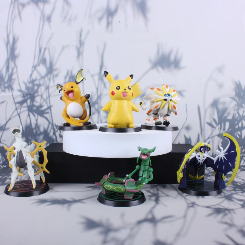 Аниме Покемон Пикачу Raichu Rayquaza Solgaleo ПВХ фигурка игры Статуя Коллекционная модель детские игрушки куклы Подарки 6 шт./комплект
Аниме Покемон Пикачу Raichu Rayquaza Solgaleo ПВХ фигурка игры Статуя Коллекционная модель детские игрушки куклы Подарки 6 шт./комплект