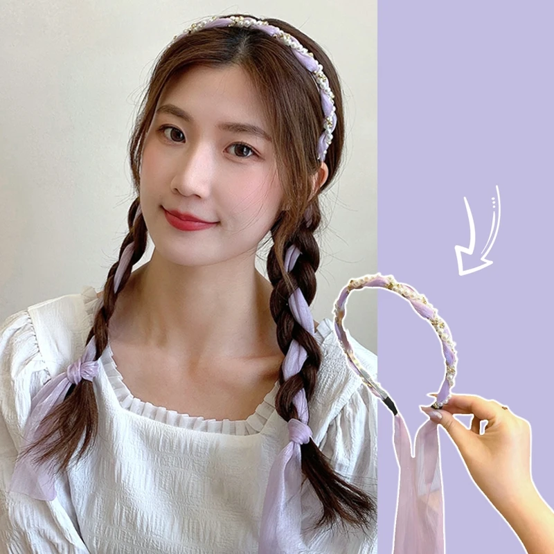Pearl Streamer Women Hair Hoop Bands Twist Pleated Headband Girls Hair Accessories Headdress Hairband Female Head Jewelry 2022
Pearl Streamer Women Hair Hoop Bands Twist Pleated Headband Girls Hair Accessories Headdress Hairband Female Head Jewelry 2022