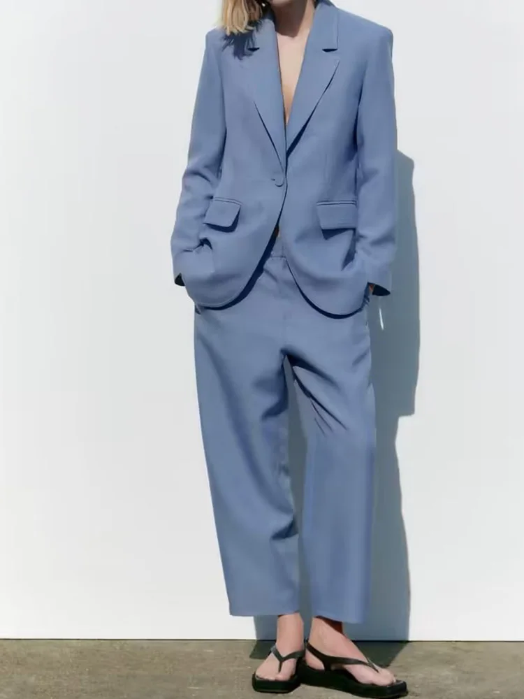 Женский брючный костюм Kumsvag, элегантный костюм из двух предметов, пальто и брюки, весна-лето 2023
Женский брючный костюм Kumsvag, элегантный костюм из двух предметов, пальто и брюки, весна-лето 2023