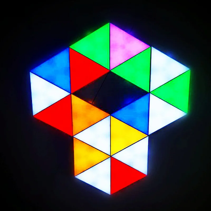 New App Control Touch Sensitive Colorful Modular Triangle Quantum Lamp LED Night Light Hexagon Light DIY Assembly Quantum Lights
New App Control Touch Sensitive Colorful Modular Triangle Quantum Lamp LED Night Light Hexagon Light DIY Assembly Quantum Lights
