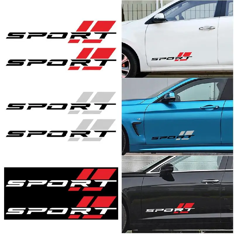 2pcs Car Side Stickers SPORT Letters PVC Vinyl Graphics Self Sticker Decals Rear Fender Tailgate Body DIY Decoration Accessories
2pcs Car Side Stickers SPORT Letters PVC Vinyl Graphics Self Sticker Decals Rear Fender Tailgate Body DIY Decoration Accessories