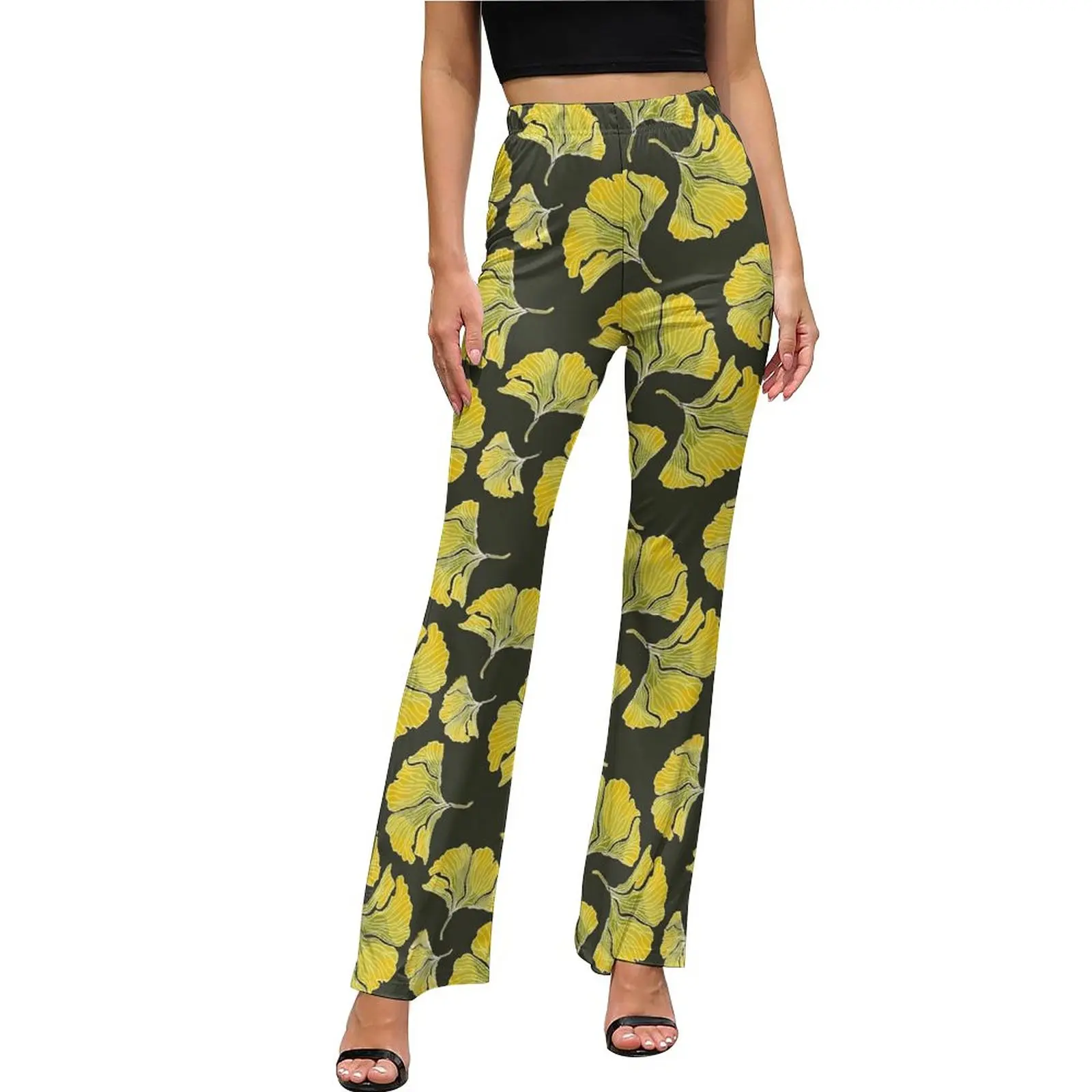 Ginko Biloba Print Pants High Waist Yellow Leaves Aesthetic Flare Pants Summer Trendy Graphic Big Size Trousers
Ginko Biloba Print Pants High Waist Yellow Leaves Aesthetic Flare Pants Summer Trendy Graphic Big Size Trousers