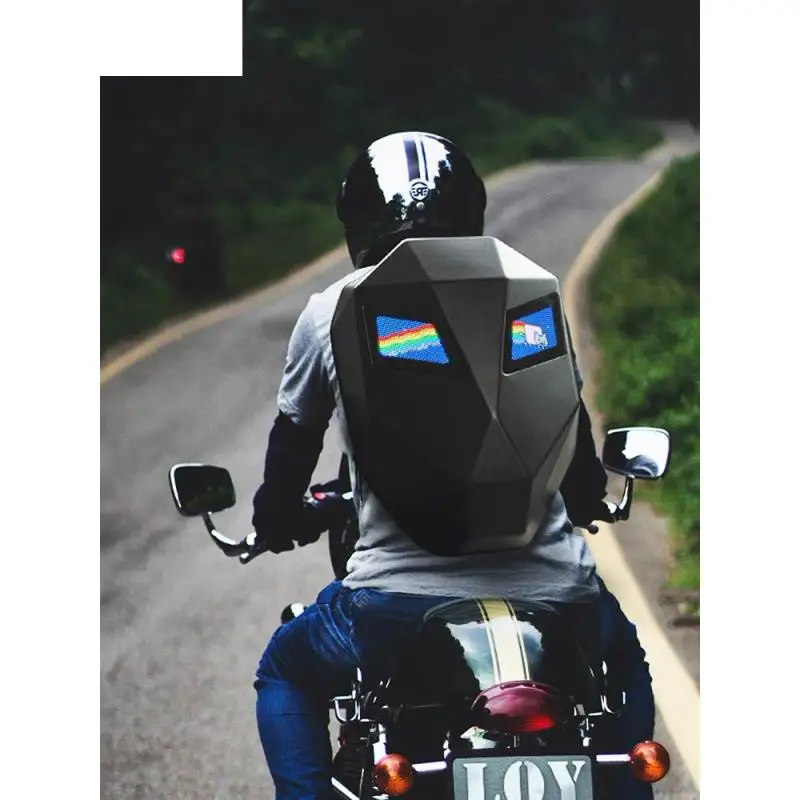 New Stylish High-quality Street LED Light Motorcycle Cool Backpack Men's Hard Shell Sports Waterproof Motorcycle Backpack
New Stylish High-quality Street LED Light Motorcycle Cool Backpack Men's Hard Shell Sports Waterproof Motorcycle Backpack