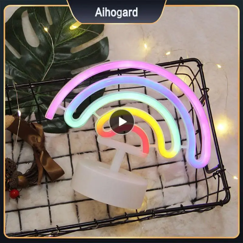 Rainbow Decorative Lamps Low Power Consumption Eyes Protection Home Festive Atmosphere Light Convenient Multi-color Soft Light
Rainbow Decorative Lamps Low Power Consumption Eyes Protection Home Festive Atmosphere Light Convenient Multi-color Soft Light