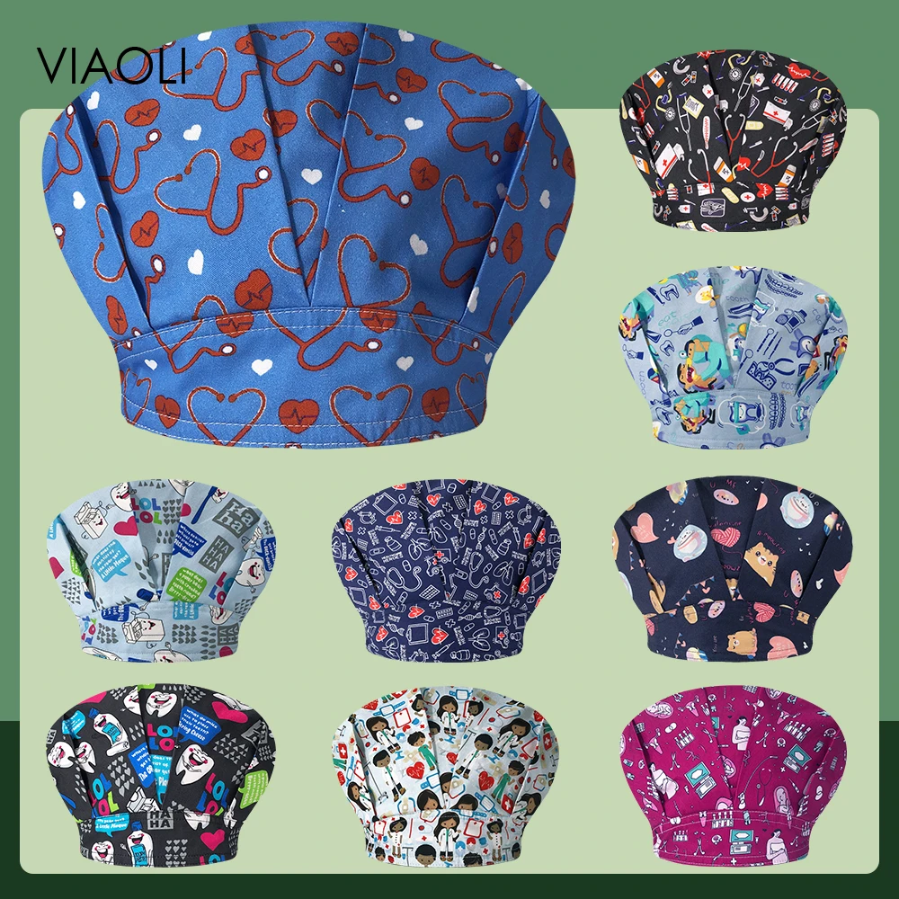 100% Cotton Scrubs Hats Unisex Nursing Cap Medical Printing Scrubs Caps Beauty Salon Work Caps Wholesale Price Nurse Accessories
100% Cotton Scrubs Hats Unisex Nursing Cap Medical Printing Scrubs Caps Beauty Salon Work Caps Wholesale Price Nurse Accessories