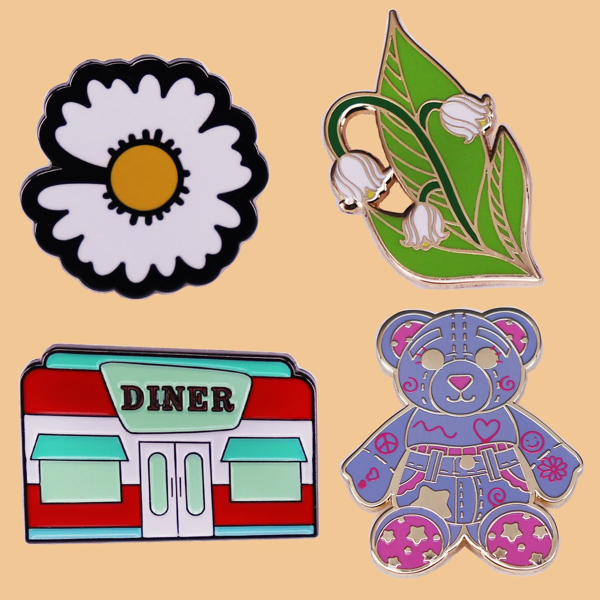 Little Daisy Flowers Enamel Pin Cute Bear Brooch For Women Plant Badge Backpack Collar Coat Pin Punk Party Gift
Little Daisy Flowers Enamel Pin Cute Bear Brooch For Women Plant Badge Backpack Collar Coat Pin Punk Party Gift