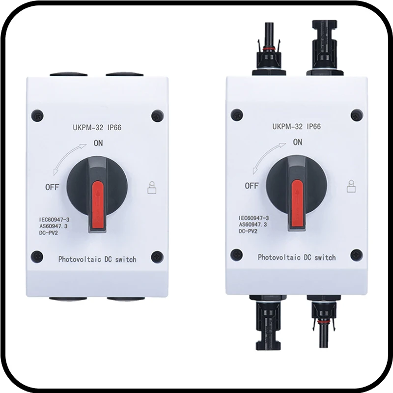Waterproof Solar Protection Isolator Switch 32A Photovoltaic DC Isolator Switch Outdoor PV Isolator for Solar System Isolation
Waterproof Solar Protection Isolator Switch 32A Photovoltaic DC Isolator Switch Outdoor PV Isolator for Solar System Isolation