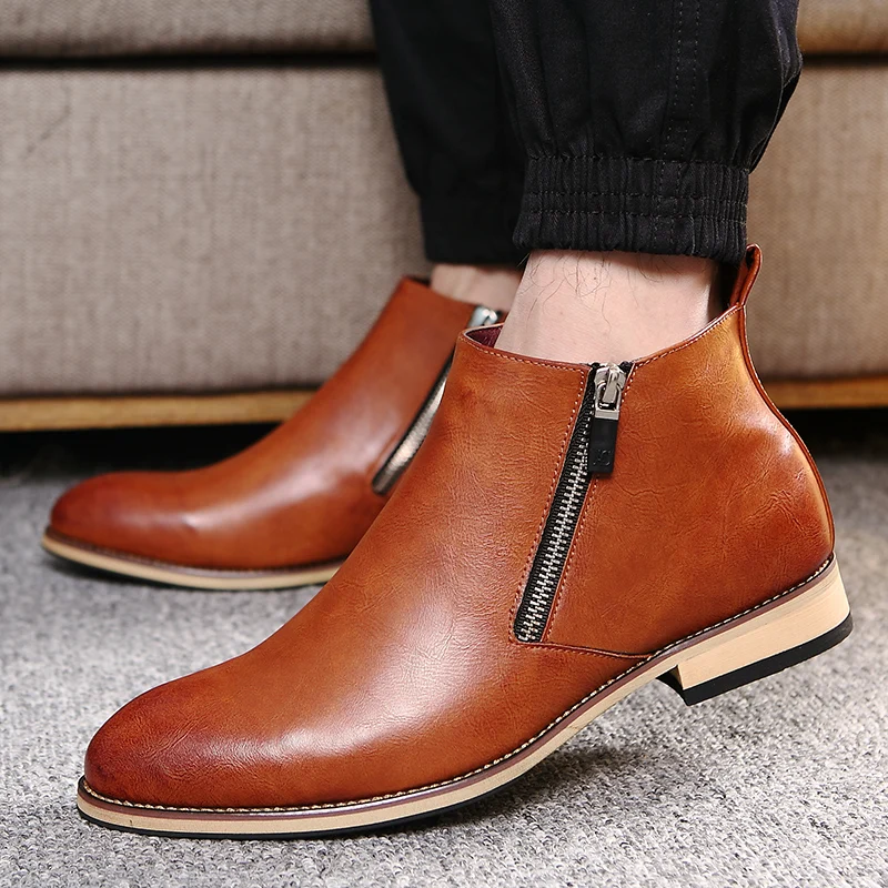 Fashion Men Chelsea Boots Casual Zip Booties Mens Shoes Designer Shoes Men Shoes for Men Outdoor Spring/Autumn
Fashion Men Chelsea Boots Casual Zip Booties Mens Shoes Designer Shoes Men Shoes for Men Outdoor Spring/Autumn