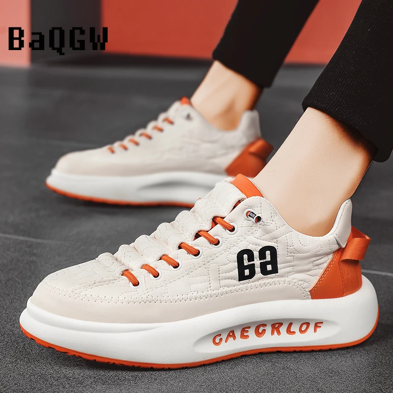 Contrast Color Designer Men Sneakers Shoes Tennis Sports Leather Autum Non-slip Walking Shoes Vulcanized Casual Shoe for Male
Contrast Color Designer Men Sneakers Shoes Tennis Sports Leather Autum Non-slip Walking Shoes Vulcanized Casual Shoe for Male