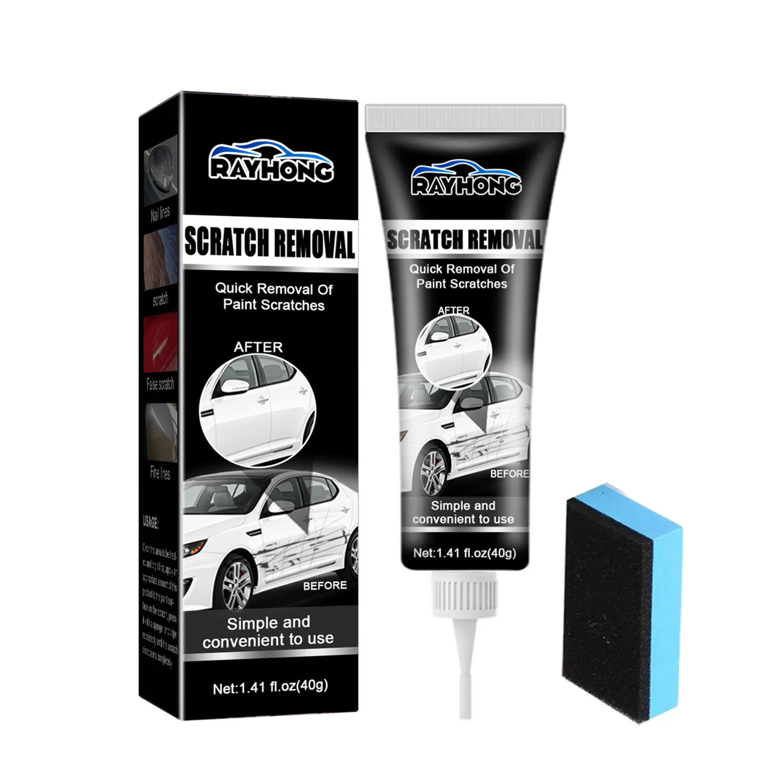 

Car Scratch Remover Cream Car Scratches Repair Effective Polish And Paint Restorer Rubbing Compound For Swirl Marks Water Spots