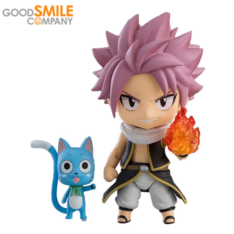 

GoodSmile Original Genuine GSC 1741 Natsu Dragneel FAIRY TAIL NENDOROID PVC Figure Doll Model Toy Display Collect Cute Cosplay