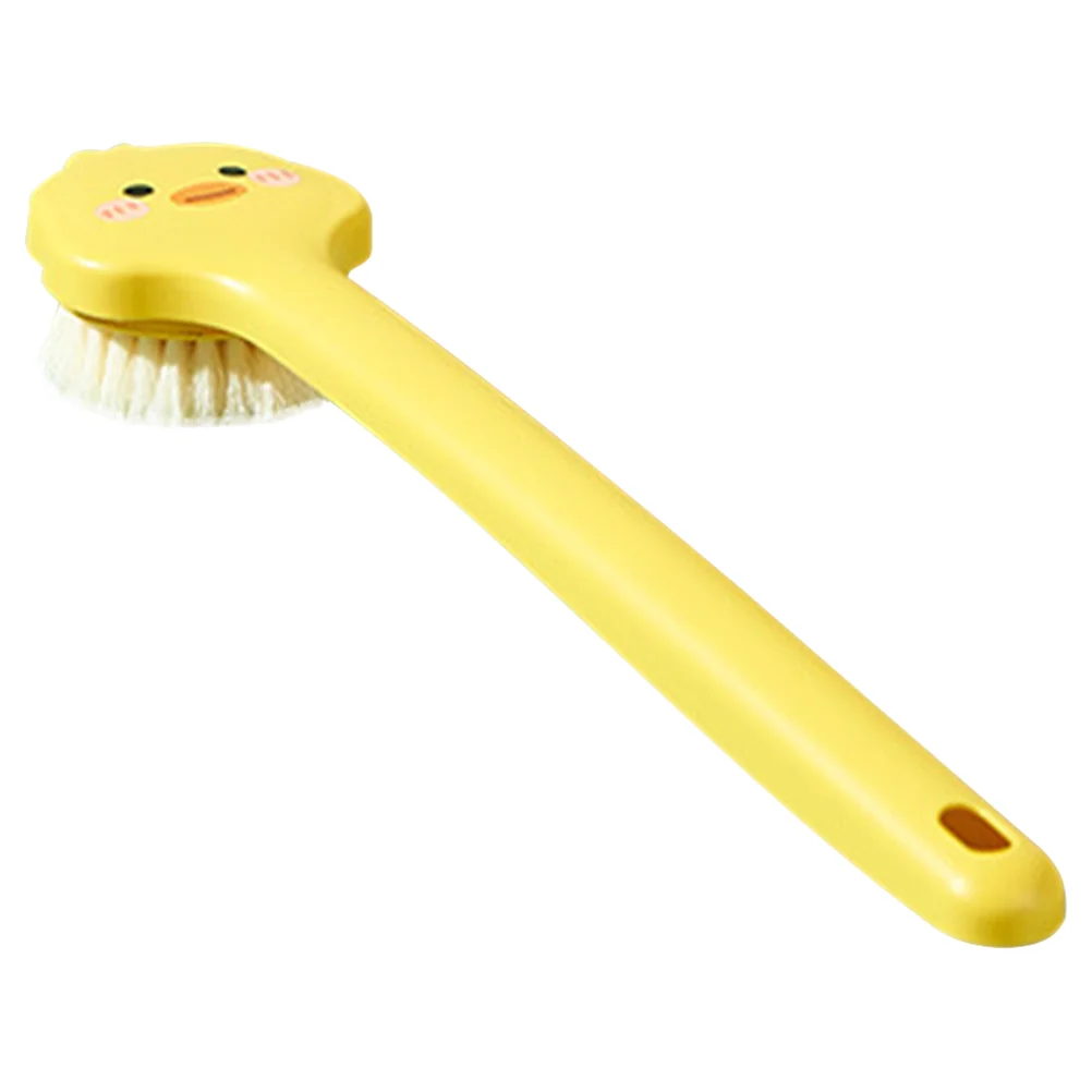 

Little Yellow Duck Bath Brush Shower Back Body Showering Scrubber Exfoliating Long Handled Washing